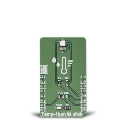 MikroElektronika Temp&Hum 7 Click Entwicklungskit, I2C, SPI