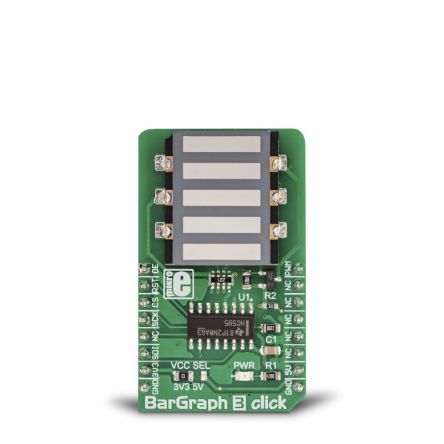MikroElektronika Anzeige BarGraph 3 Click 74HC595