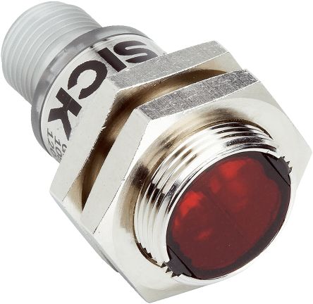 Sick GR18S Zylindrisch Optischer Sensor, Durchgangsstrahl, Bereich 0 → 10 M, PNP Ausgang, 4-poliger