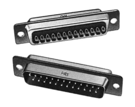 Hirose HD Sub-D Steckverbinder C Stecker, 37-polig / Raster 2.76mm, THT Lötanschluss
