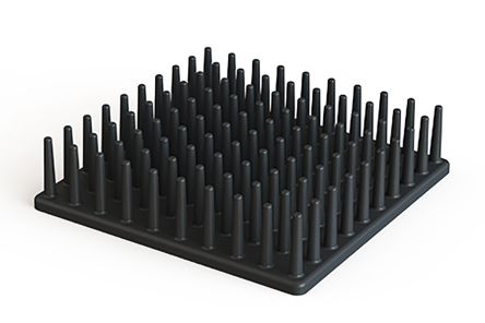 SPREADFAST Disipador De Plástico Negro, Dim. 62 X 62 X 15mm, Para Usar Con Universal Square Plastic