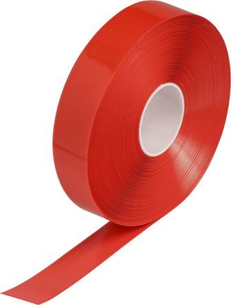 Brady Vinyl Markierungsband Rot Typ Bodenmarkierungsband, Stärke 1.27mm, 50.8mm X 30.48m