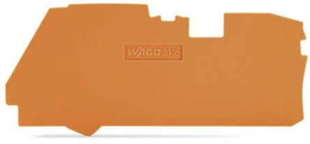 Wago TOPJOB S, 2116 Series End And Intermediate Plate For Use With 2116 Series Terminal Blocks, IECEx