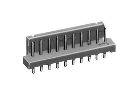 Hirose DF1 Series Straight Through Hole PCB Header, 6 Contact(s), 2.5mm Pitch, 1 Row(s), Shrouded