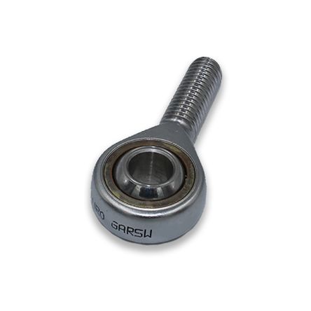 Fluro M12 X 1.75 Male Stainless Steel Rod End, 12mm Bore, 70mm Long, Metric Thread Standard, Male Connection Gender