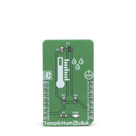 MikroElektronika Temp & Hum 6 Click Entwicklungskit, I2C, SPI