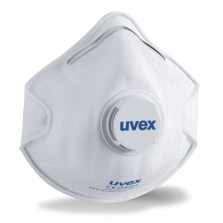 Uvex Silv-Air Series Disposable Face Mask, FFP1, Valved, Moulded 15 Per Package