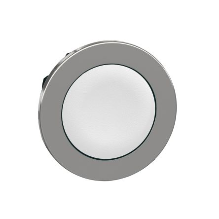 Schneider Electric ZB4 Series White Maintained Push Button Head, 30mm Cutout, IP66, IP67, IP69K