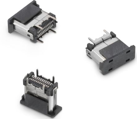 Wurth Elektronik WR-COM USB-Steckverbinder 3.1 C Buchse / 5.0A, SMD