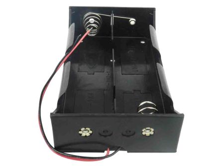 RS PRO Batteriehalter Mit Drahtanschluss Für 4 X D Batterien