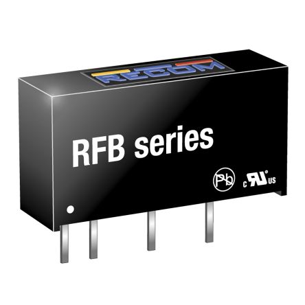 Recom RFMM DC/DC-Wandler 1W 5 V Dc IN, 5V Dc OUT / 200mA 4kV Dc Isoliert