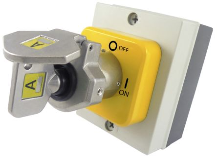 IDEM Interruptor De Bloqueo Con Protección De Seguridad M-ISB1-25 (A101), M4 Screw, 20 A, 750V, Stainless Steel, Llave,