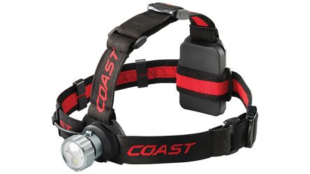 Coast HL45 LED Stirnlampe 400 Lm / 28 M, AAA Batterien