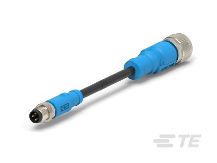 TE Connectivity T405 Konfektioniertes Sensorkabel Stecker Gerade / M12 Buchse Gerade, Länge 500mm
