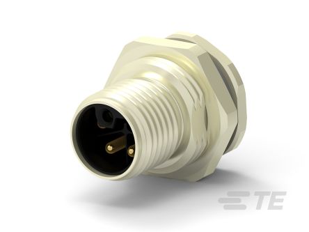 TE Connectivity Circular Connector, 3 Contacts, Rear Mount, M12 Connector, Plug, Male, IP67
