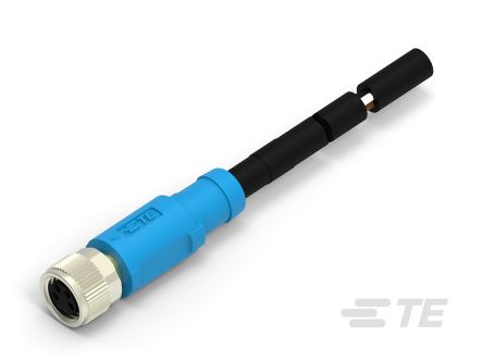 TE Connectivity Straight Female 4 Way M8 To Unterminated Sensor Actuator Cable, 5m