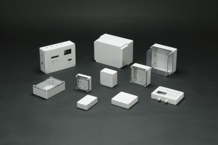 Takachi Electric Industrial Caja De Policarbonato Gris, Blanco, 75 X 125 X 35mm, IP65
