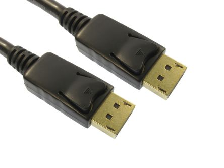 RS PRO DisplayPort-Kabel A Display-Anschluss B Display-Anschluss - Stecker, 500mm 4K Max. PVC