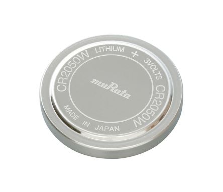 Murata CR2050 Button Battery, 3V, 20mm Diameter