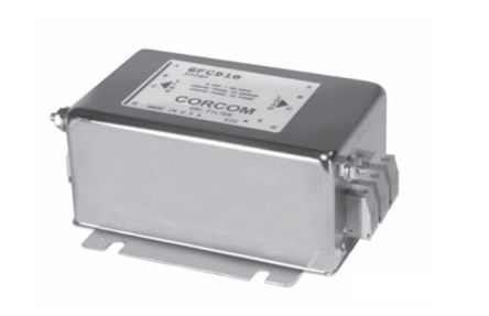 TE Connectivity Corcom FCD Netzfilter, 480 V Ac, 6A, Flanschmontage, Anschlussblock, 3-phasig / 50Hz