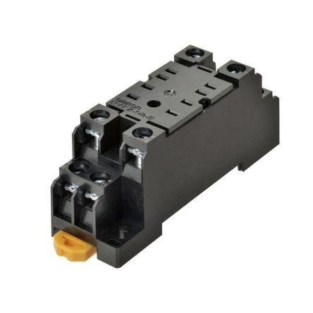 Omron 继电器底座, 适用于微型功率继电器, DIN 导轨安装, 8触点