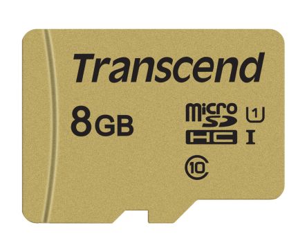 Transcend Micro SDHC Micro SD Karte 8 GB Class 10, UHS-I U1, UHS-I U3, V30, MLC