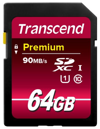 Transcend Carte SD 64 Go SDHC, SDXC