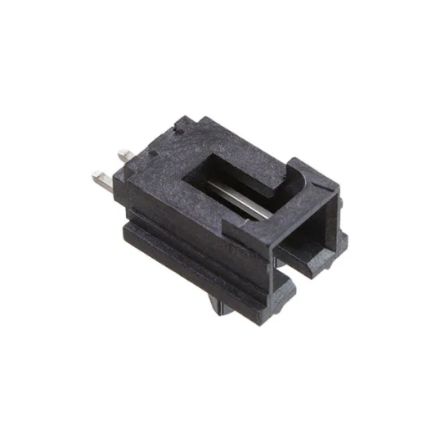 Molex SL Leiterplatten-Stiftleiste Gewinkelt, 2-polig / 1-reihig, Raster 2.54mm, Kabel-Platine, Lötanschluss-Anschluss,