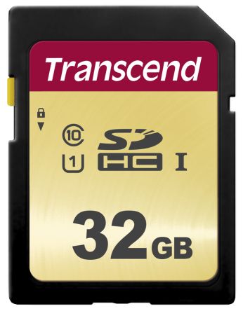 Transcend 500S SDHC SD-Karte 32 GB Class 10, MLC