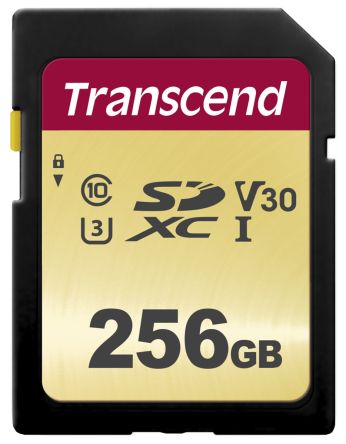 Transcend Scheda SD, 256 GB, Scheda SDXC
