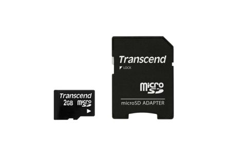 Transcend Micro SD, 2 GB, Scheda MicroSD