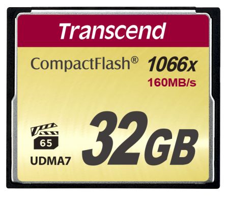 Transcend Speicherkarte, 32 GB, CompactFlash, 1000x, MLC