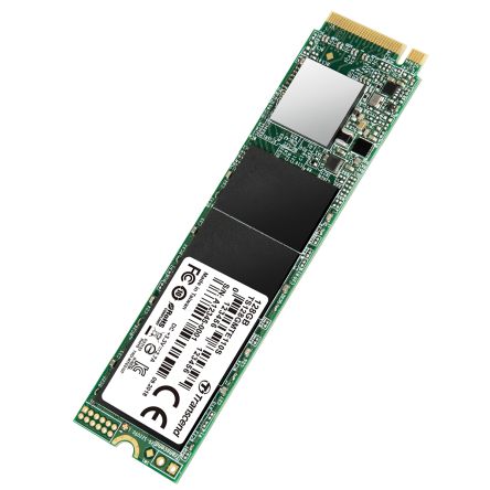 Transcend MTE110S, M.2 Intern HDD-Festplatte NVMe PCIe Gen 3 X 4, TLC, 128 GB, SSD