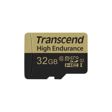 Transcend High Endurance MicroSD Micro SD Karte 32 GB Class 10, MLC