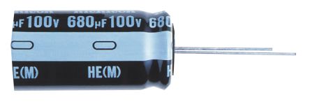 Nichicon HE, THT Aluminium-Elektrolyt Kondensator 100μF ±20% / 50V Dc, Ø 8mm X 11.5mm, Bis 105°C