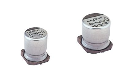 Nichicon UUX, SMD Aluminium-Elektrolyt Kondensator 22μF ±20% / 100V Dc, Ø 10.3mm X 10mm X 10.3mm, Bis 105°C