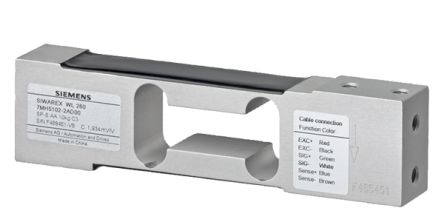 Siemens SIWAREX WL Druck Wägezelle Aus Aluminium 10kg ±0,02 %, Schraubanschluss