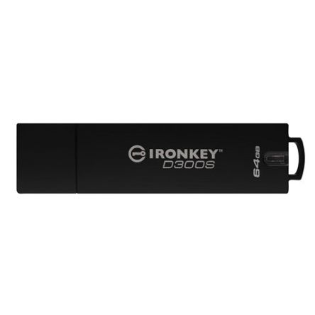 Kingston, USB-Stick, 64 GB, USB 3.1, AES-256, IronKey D300, 140-2 Level 3