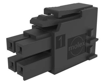 Molex Crimpsteckverbinder-Gehäuse Buchse 3.5mm, 4-polig / 2-reihig, Kabelmontage Für 172253 Ultra-Fit-Terminal Für