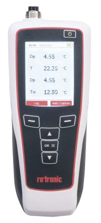 Rotronic Instruments Thermomètre Hygromètre Ensemble HP32-S., +200°C Max., 100%HR Max., Etalonné RS