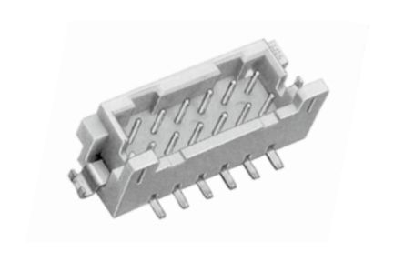 Hirose Conector Macho Para PCB Serie DF11 De 10 Vías, 2 Filas, Paso 2.0mm, Para Soldar, Montaje Superficial