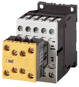 Eaton Moeller Leistungsschütz / 110 V Ac @ 50 Hz, 120 V Ac @ 60 Hz Spule, 415 V Ac / 4 A, Sicherheit