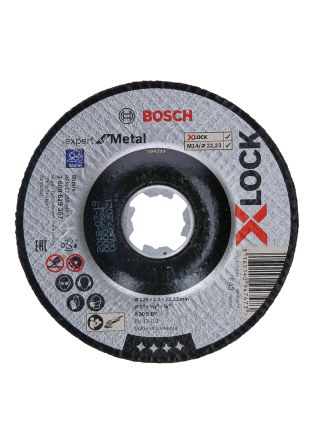 Bosch Disco De Corte De Óxido De Aluminio, P80, Ø 125mm X 2.5mm, RPM Máx. 80m/s