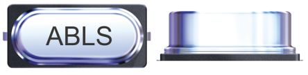 Abracon 石英晶体谐振器, 12.28MHz, 贴片安装, 2引脚, 18pF负载, 11.4 x 4.7 x 4.1mm, 长11.4mm