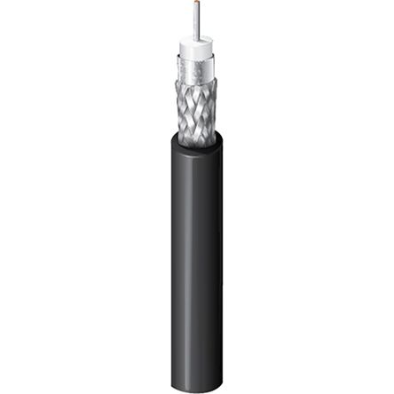 Belden RG59 SDI-Koaxialkabel, Verlegekabel, 75 Ω, 304.8m, Aussen ø 4.04mm, Schwarz