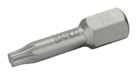 Bahco TORX® Schraubendreher-Bitsatz Edelstahl T15, T15, Länge 25 Mm, 5-teilig