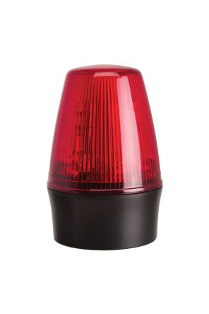 RS PRO Red Flashing Beacon, 115 V Ac, Surface Mount, Wall Mount, Xenon Bulb