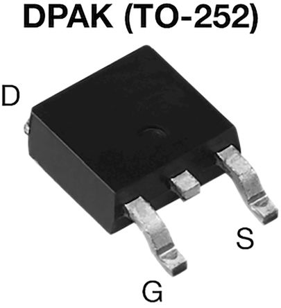Vishay MOSFET Canal N, DPAK (TO-252) 19 A 600 V, 3 Broches