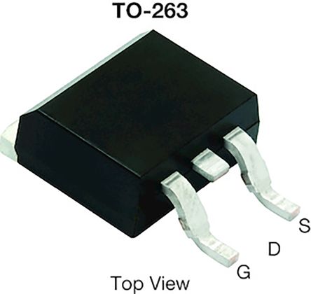 Vishay SQM40020E_GE3 N-Kanal, SMD MOSFET 40 V / 100 A 150 W, 3-Pin D2PAK (TO-263)