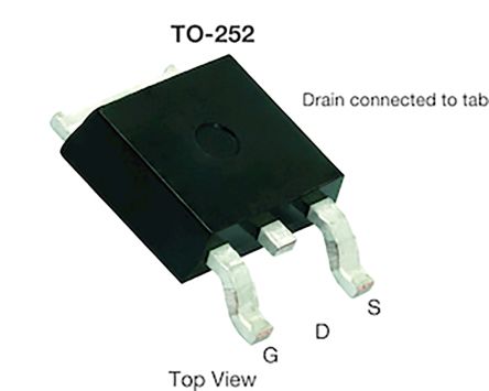 Vishay SQD40020E_GE3 N-Kanal, SMD MOSFET 40 V / 100 A 107 W, 3-Pin DPAK (TO-252)